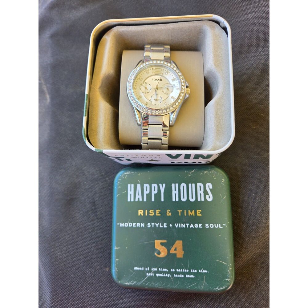 Fossil Riley Watch Women 38mm Stainless Steel Watch ES3202